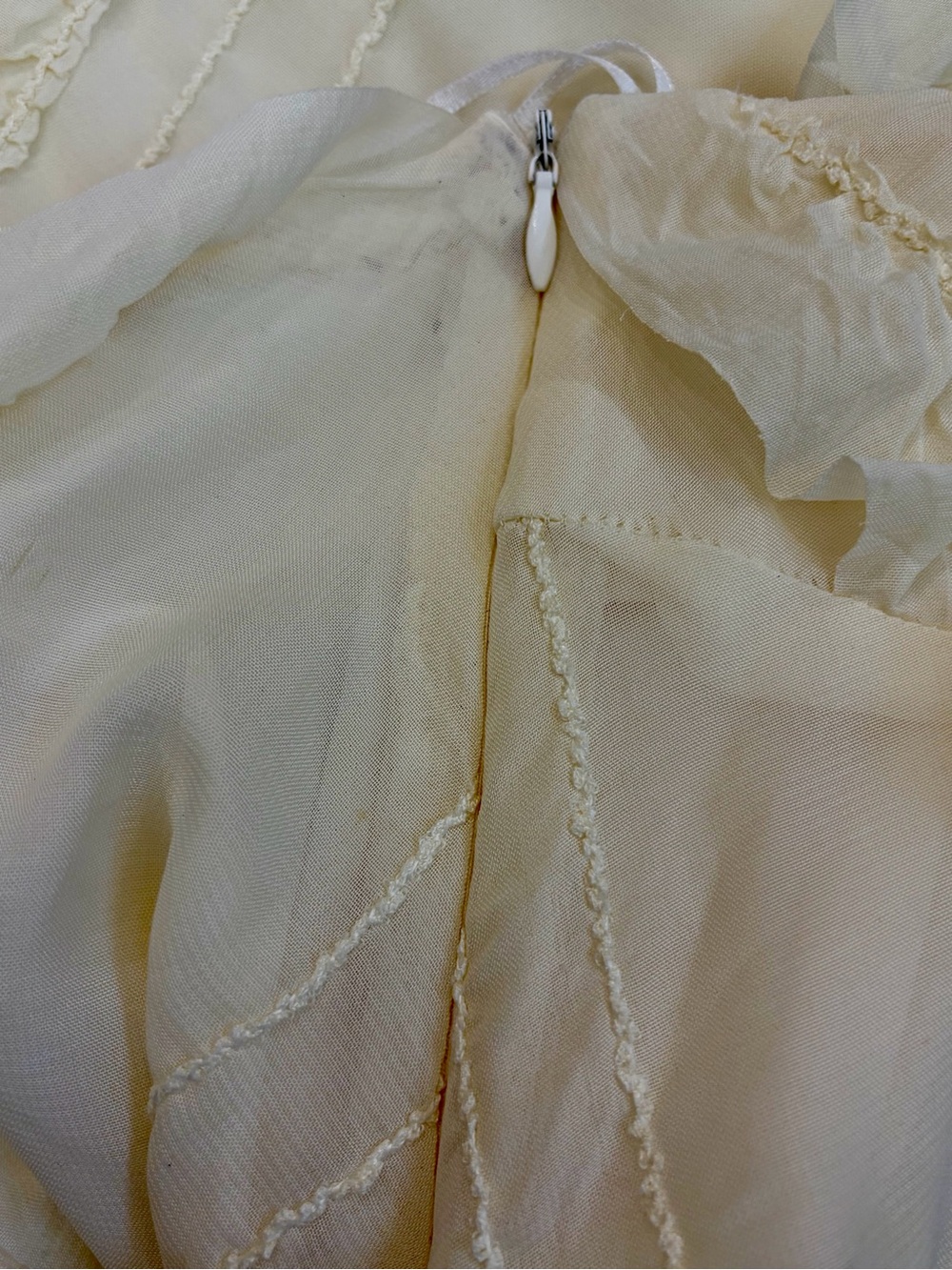 Princess Polly Cream Strapless Ruffle Maxi Dress Size 6 - Picture 7 of 8